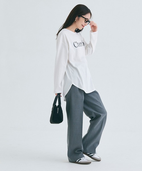 coca（coca）（コカ）の「【WEB限定セール】テールカットアソートプリント コットンロンT（Tシャツ/カットソー・レディース・B/A/D/C・M/L）」の6枚目の写真