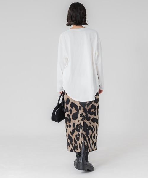 coca（coca）（コカ）の「【WEB限定セール】テールカットアソートプリント コットンロンT（Tシャツ/カットソー・レディース・B/A/D/C・M/L）」の11枚目の写真