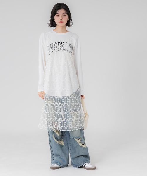 テールカットアソートプリント コットンロンT（Tシャツ
