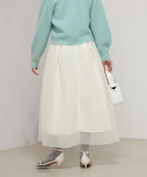 NOLLEY's/ ウォッシャブルシアーダンボールタックスカート NOLLEY'S（ノーリーズ）の「ウォッシャブルシアーダンボール