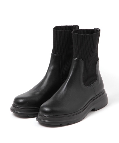 studio CLIP(スタディオクリップ)の「2WAYニットブーツ(ブーツ・レディース・アイボリー/ブラック・MEDIUM/LARGE)」の13枚目の写真