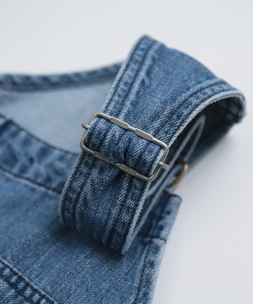 Brocante（ブロカント）の「[Brocante / ブロカント] 10oz甘織デニム デフォルメパントルサロペット（サロペット/オーバーオール・レディース・インディゴブルー・2）」の15枚目の写真