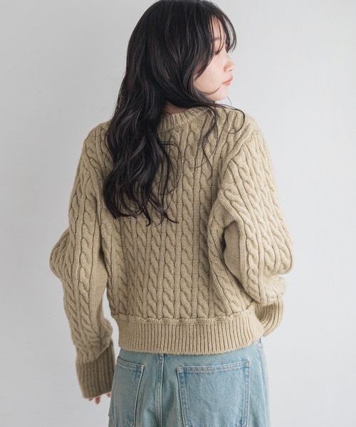 LOWRYS FARM（ローリーズファーム）の「ケーブルニットプルオーバー