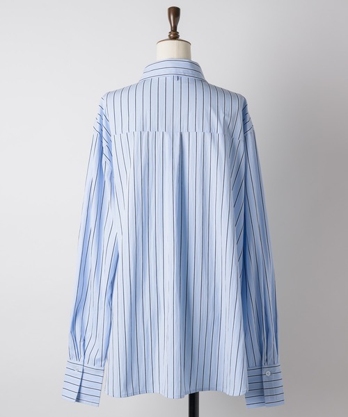 ストライプ柄ボウタイシャツ（シャツ/ブラウス）｜VIOLETTA