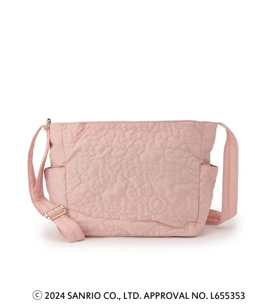 ITS'DEMO（イッツデモ）の「◆【ハローキティコラボ】ロゴキルト舟型ショルダー（ショルダーバッグ・レディース・ブラック/アイボリー/ピンク系・00）」の11枚目の写真