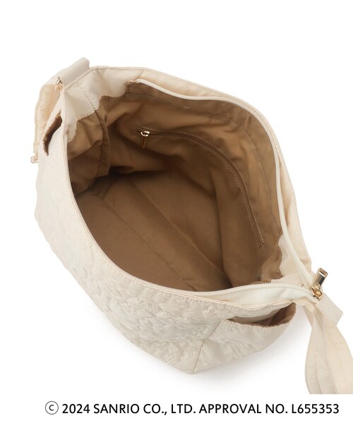ITS'DEMO（イッツデモ）の「◆【ハローキティコラボ】ロゴキルト舟型ショルダー（ショルダーバッグ・レディース・ブラック/アイボリー/ピンク系・00）」の16枚目の写真