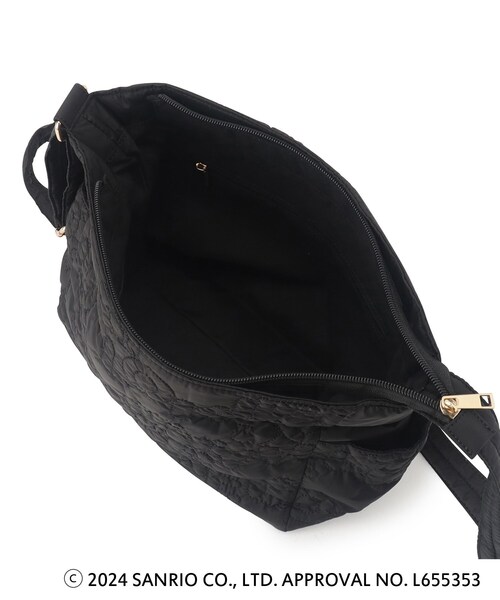 ITS'DEMO（イッツデモ）の「◆【ハローキティコラボ】ロゴキルト舟型ショルダー（ショルダーバッグ・レディース・ブラック/アイボリー/ピンク系・00）」の17枚目の写真