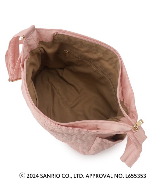 ITS'DEMO（イッツデモ）の「◆【ハローキティコラボ】ロゴキルト舟型ショルダー（ショルダーバッグ・レディース・ブラック/アイボリー/ピンク系・00）」の18枚目の写真