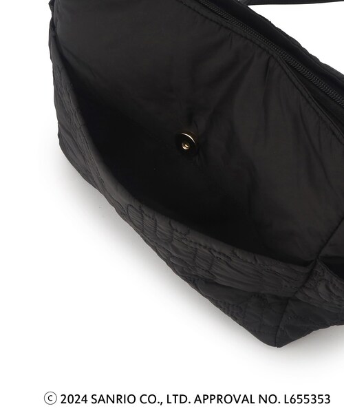 ITS'DEMO（イッツデモ）の「◆【ハローキティコラボ】ロゴキルト舟型ショルダー（ショルダーバッグ・レディース・ブラック/アイボリー/ピンク系・00）」の20枚目の写真