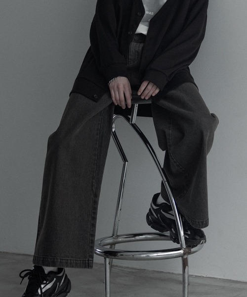 remer(リメール)の「【13.5oz】loose vintage buggy denim PT / ルーズヴィンテージバギーデニムパンツ(デニムパンツ・メンズ・ブラック系その他/サックスブルー/ブラック/インディゴブルー/ブルー系その他・LARGE/MEDIUM/SMALL/X-SMALL)」の7枚目の写真