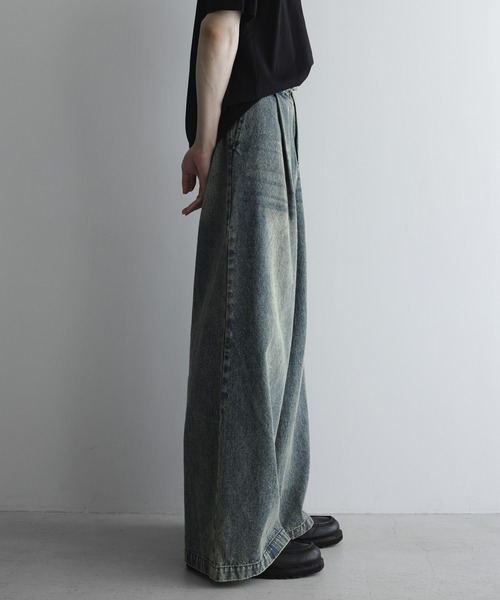 remer(リメール)の「【13.5oz】loose vintage buggy denim PT / ルーズヴィンテージバギーデニムパンツ(デニムパンツ・メンズ・ブラック系その他/サックスブルー/ブラック/インディゴブルー/ブルー系その他・LARGE/MEDIUM/SMALL/X-SMALL)」の20枚目の写真