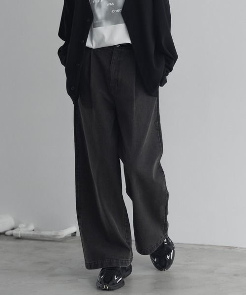 remer（リメール）の「【13.5oz】loose vintage buggy denim PT