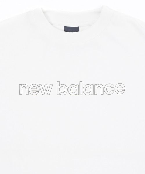 NEW BALANCE（ニューバランス）の「NB DRY リニアロゴショートスリーブTシャツ コットンライク（Tシャツ/カットソー・キッズ・オフホワイト/ブラック/カーキブラウン/オレンジ・160/150/140/130）」の6枚目の写真