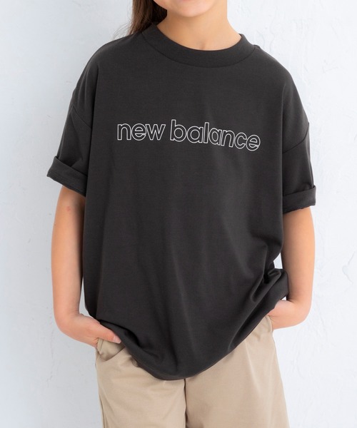 NEW BALANCE（ニューバランス）の「NB DRY リニアロゴショートスリーブTシャツ コットンライク（Tシャツ/カットソー・キッズ・オフホワイト/ブラック/カーキブラウン/オレンジ・160/150/140/130）」の20枚目の写真