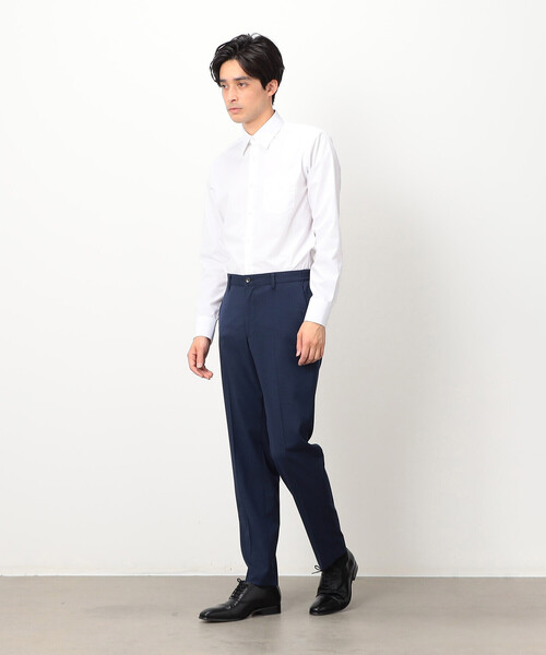 COMME CA ISM（コムサイズム）の「イージーケア　ポリエステル　コットン　ブロード　ドレスシャツ（ビジネスシャツ・メンズ・ホワイト・SMALL/MEDIUM/LARGE/X-LARGE）」の3枚目の写真