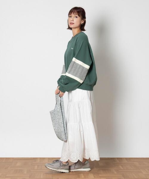 Lee(リー)の「Lee(リー)【レディース】ニット切替スウェット(スウェット・レディース・グリーン・XL/S/L/M)」の19枚目の写真
