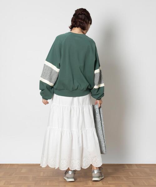 Lee(リー)の「Lee(リー)【レディース】ニット切替スウェット(スウェット・レディース・グリーン・XL/S/L/M)」の20枚目の写真