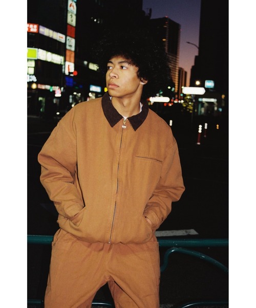 KEBOZ（ケボズ）の「DUCK WORK JACKET（カバーオール・メンズ・ブラウン/ブラック・M/L/XL）」の8枚目の写真