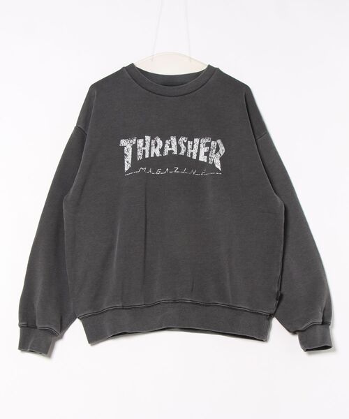 【THRASHER/スラッシャー】ヘビーウェイト ピグメント マガジンロゴ クルーネック スウェット LOGO PIGMENT SWEAT（スウェット）｜THRASHER（スラッシャー）