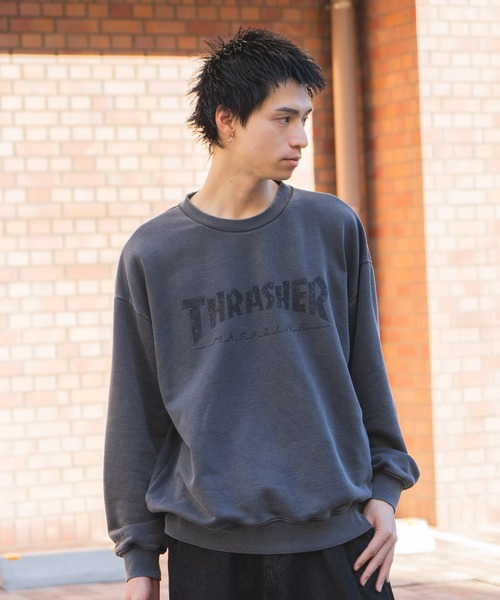 THRASHER(スラッシャー)の「【THRASHER/スラッシャー】ヘビーウェイト ピグメント マガジンロゴ クルーネック スウェット LOGO PIGMENT SWEAT(スウェット・メンズ・その他2/その他1/その他・LARGE/MEDIUM)」の10枚目の写真