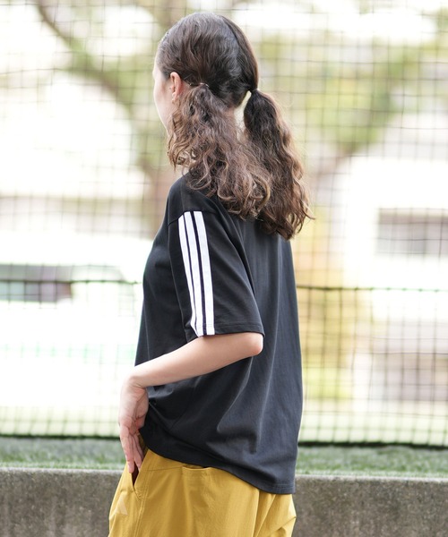 ADIDAS レディース スリーストライプス Tシャツ おしゃれ 韓国 セール】adidas/アディダス スリーストライプス Tシャツ KVC57