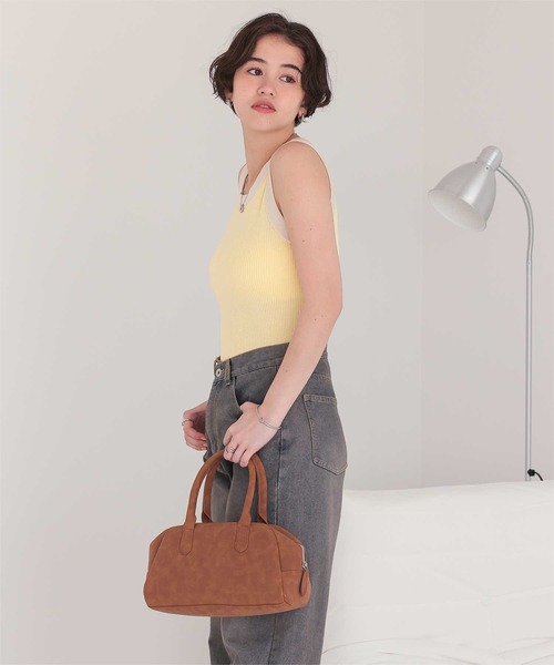 titivate（ティティベイト）の「配色リブニットタンクトップ（タンクトップ・レディース・ブラウン系その他2/ブラウン系その他/ブラック系その他/ホワイト系その他/ブルー系その他/イエロー系その他/グレー系その他/ホワイト系その他2/ブラック系その他2・L/M/S）」の20枚目の写真