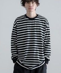 【SIDEWAY STANCE】ボーダー 長袖Tシャツ