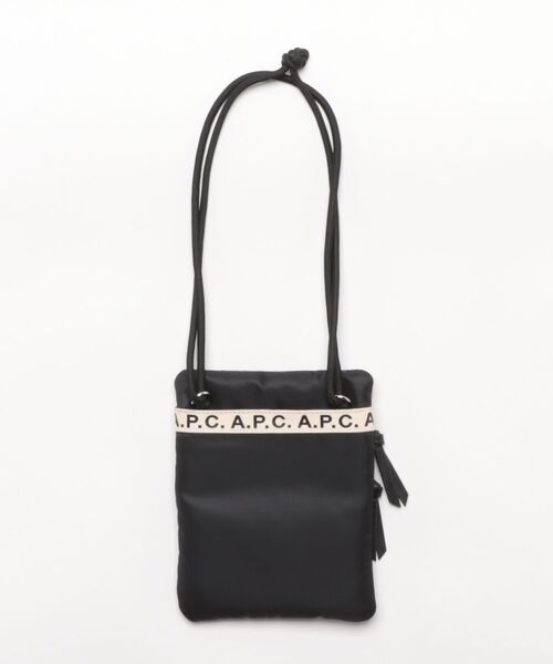 A.P.C.（アーペーセー）の「NECK POUCH REPEAT（ボディバッグ/ウエストポーチ・メンズ・ブラック・ONESIZE）」の2枚目の写真
