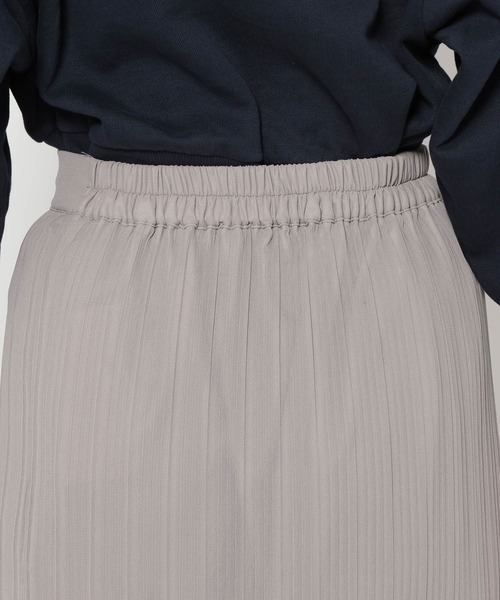 mysty woman(ミスティウーマン)の「ティアードプリーツスカート 320385(スカート・レディース・アイボリー/ブラック/グレー・FREE)」の8枚目の写真