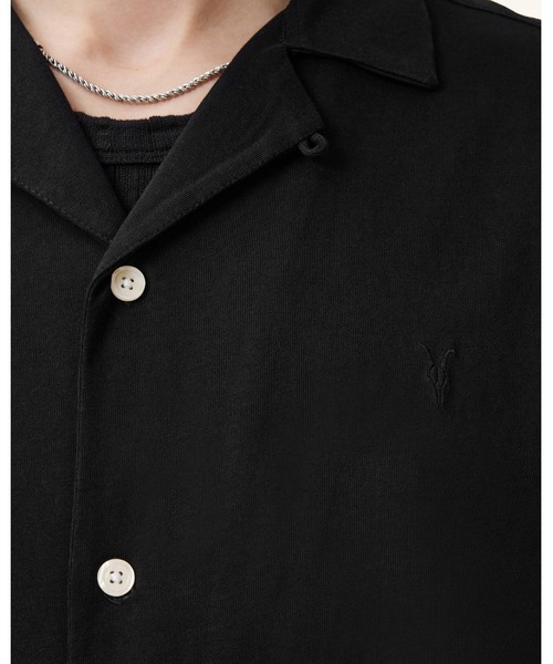 ALLSAINTS(オールセインツ)の「HUDSON RELAXED FIT RAMSKULL SHIRT | HUDSON リラックス フィット ラムスカル シャツ(シャツ/ブラウス・メンズ・ブラック・L/XS/S/M/XL)」の4枚目の写真
