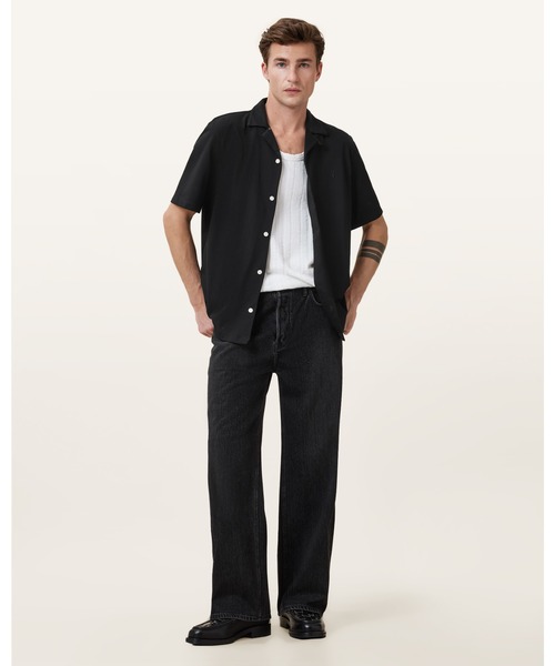 ALLSAINTS(オールセインツ)の「HUDSON RELAXED FIT RAMSKULL SHIRT | HUDSON リラックス フィット ラムスカル シャツ(シャツ/ブラウス・メンズ・ブラック・L/XS/S/M/XL)」の11枚目の写真