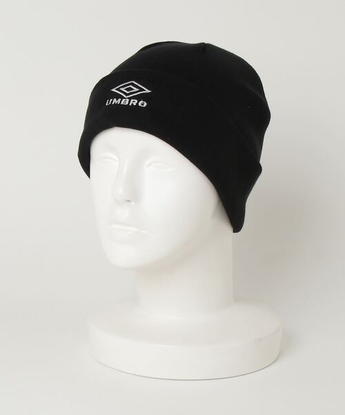 UMBRO(アンブロ)の「(UMBRO×ROSEBUD)LOGO BEANIE(ニットキャップ/ビーニー・レディース・グレー/ブラック/ライトグリーン・ONE SIZE)」の9枚目の写真
