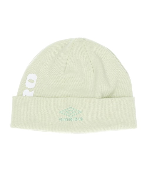 UMBRO(アンブロ)の「(UMBRO×ROSEBUD)LOGO BEANIE(ニットキャップ/ビーニー・レディース・グレー/ブラック/ライトグリーン・ONE SIZE)」の3枚目の写真