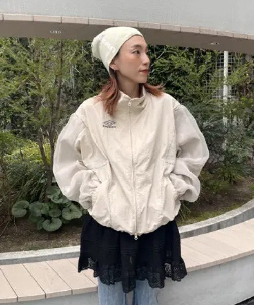 UMBRO(アンブロ)の「(UMBRO×ROSEBUD)LOGO BEANIE(ニットキャップ/ビーニー・レディース・グレー/ブラック/ライトグリーン・ONE SIZE)」の14枚目の写真