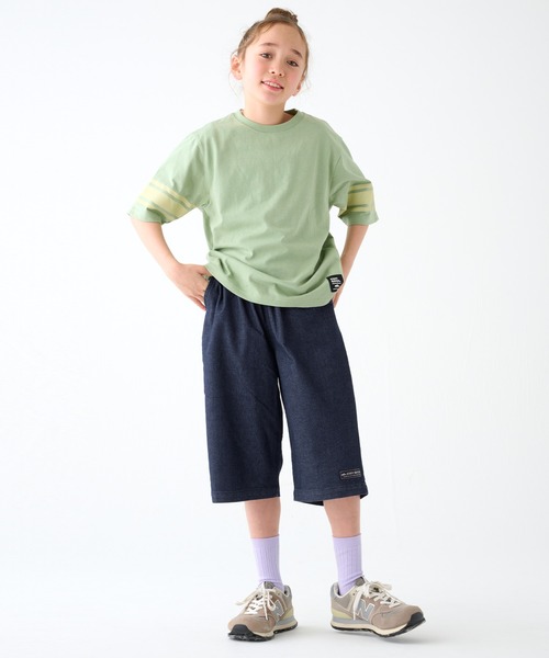 KRIFF MAYER Kid's Collection(クリフメイヤーキッズコレクション)の「ハイメッシュデニムハーフパンツ(デニムパンツ・キッズ・ダークブルー/ライトブルー・120/130/140/150/160/170)」の5枚目の写真