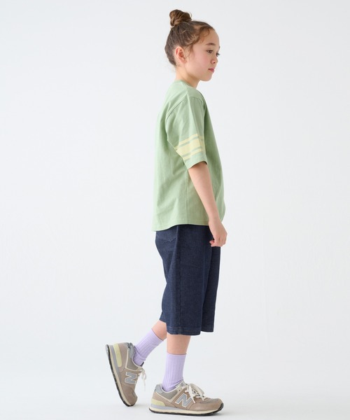 KRIFF MAYER Kid's Collection(クリフメイヤーキッズコレクション)の「ハイメッシュデニムハーフパンツ(デニムパンツ・キッズ・ダークブルー/ライトブルー・120/130/140/150/160/170)」の7枚目の写真