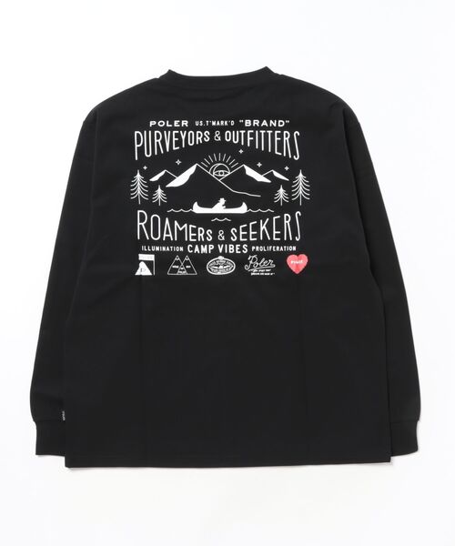 セール】【ムラサキスポーツ限定】POLER/ポーラー 長袖Tシャツ