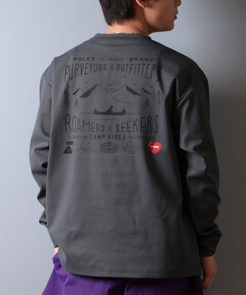 【tk】POLER/ポーラー ロンT 水陸両用 セール】【ムラサキスポーツ限定】POLER/ポーラー 長袖Tシャツ