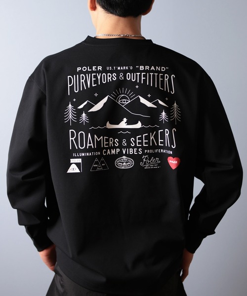 セール】【ムラサキスポーツ限定】POLER/ポーラー 長袖Tシャツ