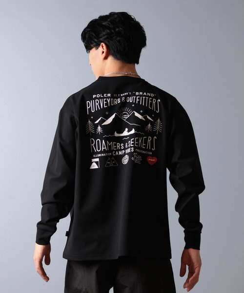 【tk】POLER/ポーラー ロンT 水陸両用 セール】【ムラサキスポーツ限定】POLER/ポーラー 長袖Tシャツ