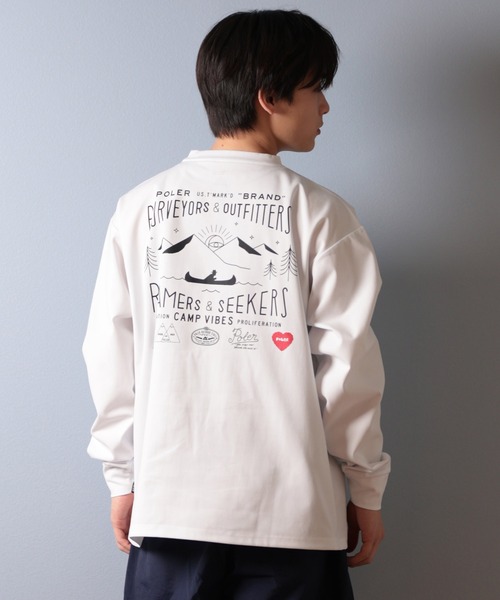 セール】【ムラサキスポーツ限定】POLER/ポーラー 長袖Tシャツ/ロンT