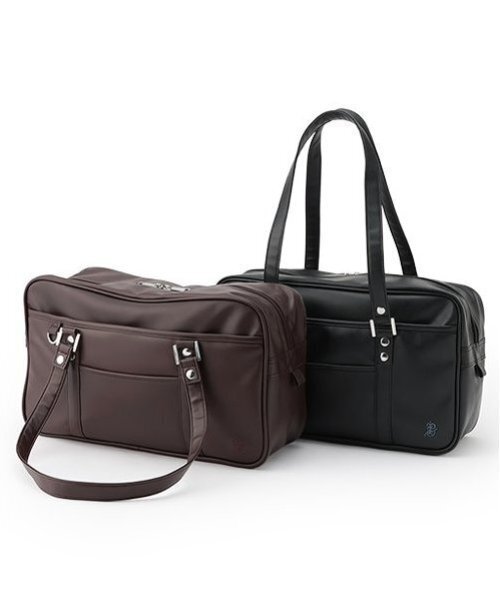 Amazon | [ポンポネット ジュニア] 14L 横型スクールバッグ 黒 F