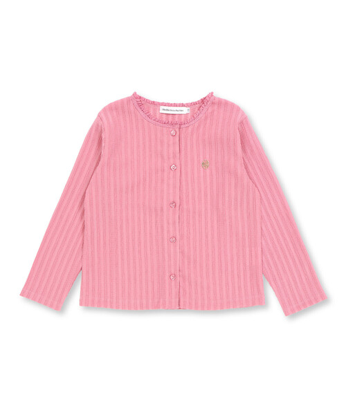 BeBe Petits Pois Vert(ベベプチポワヴェール)の「レーシーカットソー長袖カーディガン(95~150cm)(カーディガン/ボレロ・キッズ・ピンク/ホワイト・120cm/130cm/110cm/100cm/140cm/150cm)」の10枚目の写真