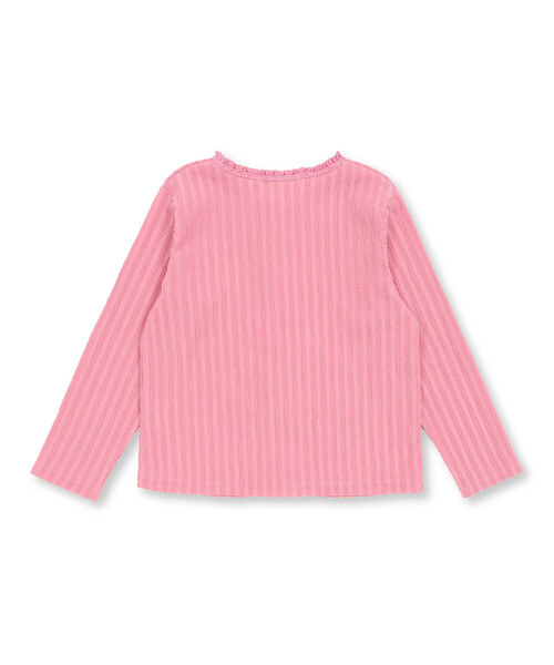 BeBe Petits Pois Vert(ベベプチポワヴェール)の「レーシーカットソー長袖カーディガン(95~150cm)(カーディガン/ボレロ・キッズ・ピンク/ホワイト・120cm/130cm/110cm/100cm/140cm/150cm)」の11枚目の写真