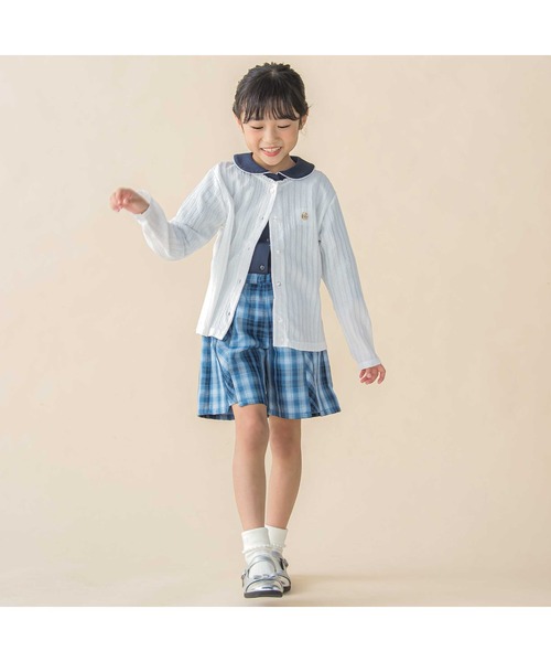 BeBe Petits Pois Vert(ベベプチポワヴェール)の「レーシーカットソー長袖カーディガン(95~150cm)(カーディガン/ボレロ・キッズ・ピンク/ホワイト・120cm/130cm/110cm/100cm/140cm/150cm)」の17枚目の写真
