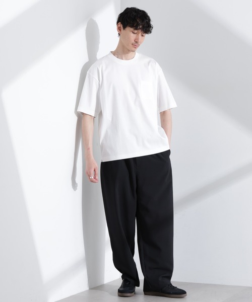 NANO universe(ナノユニバース)の「アンチスメル BIGTシャツ 半袖(Tシャツ/カットソー・メンズ・グレー/ブルーグリーン/ブラック/ホワイト・L/M/S)」の10枚目の写真