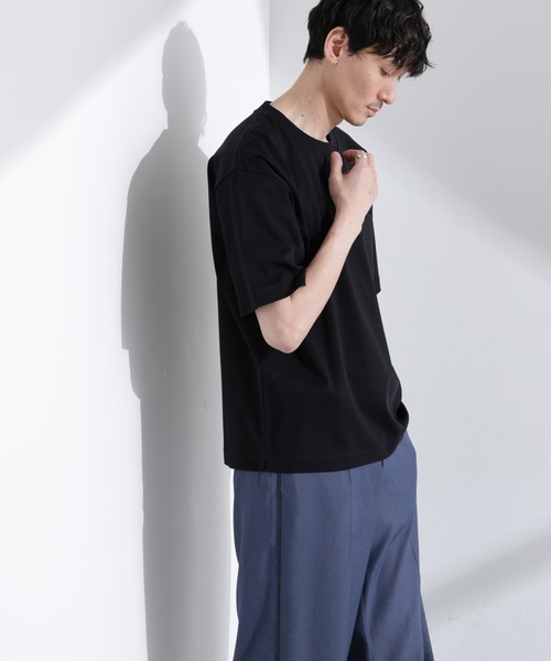NANO universe(ナノユニバース)の「アンチスメル BIGTシャツ 半袖(Tシャツ/カットソー・メンズ・グレー/ブルーグリーン/ブラック/ホワイト・L/M/S)」の15枚目の写真