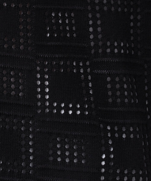 COMME CA ISM(コムサイズム)の「メッシュ編み ポロカーディガン(カーディガン/ボレロ・メンズ・ブラック/ブラウン/ネイビー・MEDIUM/LARGE)」の20枚目の写真