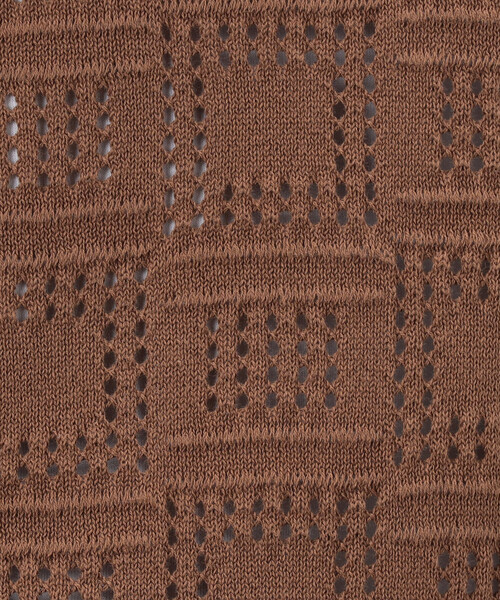 COMME CA ISM(コムサイズム)の「メッシュ編み ポロカーディガン(カーディガン/ボレロ・メンズ・ブラック/ブラウン/ネイビー・MEDIUM/LARGE)」の22枚目の写真