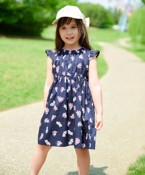 ANY（エニィ）の「【日よけ付き】リボンキャップ（キャップ・キッズ・ブラック系/アイボリー系/ライラック系・54/56/52）」の11枚目の写真